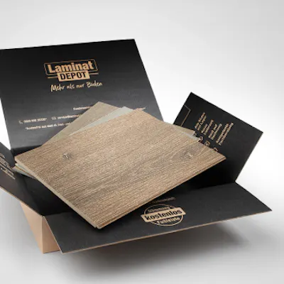 Musterkarton vom LaminatDEPOT