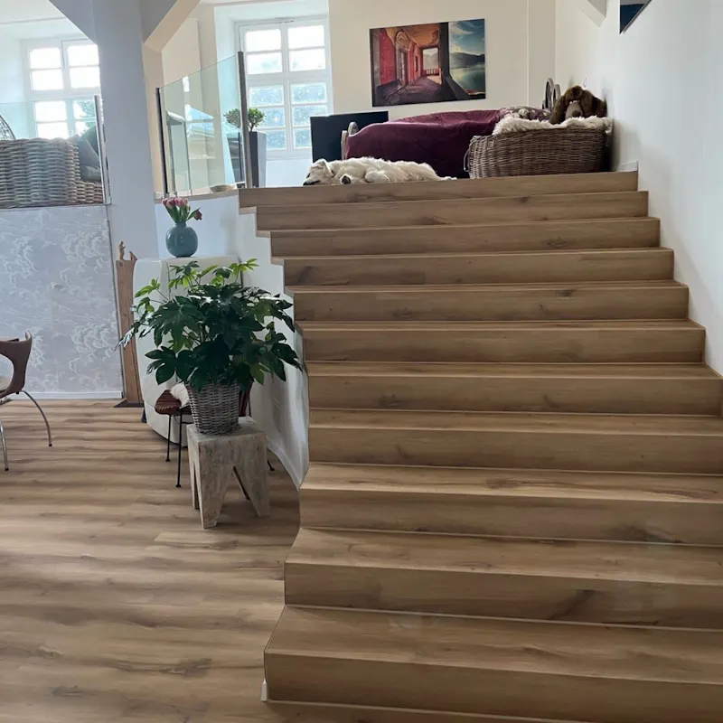 Treppenaufgang mit Blockstufen