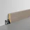 Fußleiste Exquisit - Everest Oak Beige - 58 mm Produktbild Musterfläche von oben schräg zoom