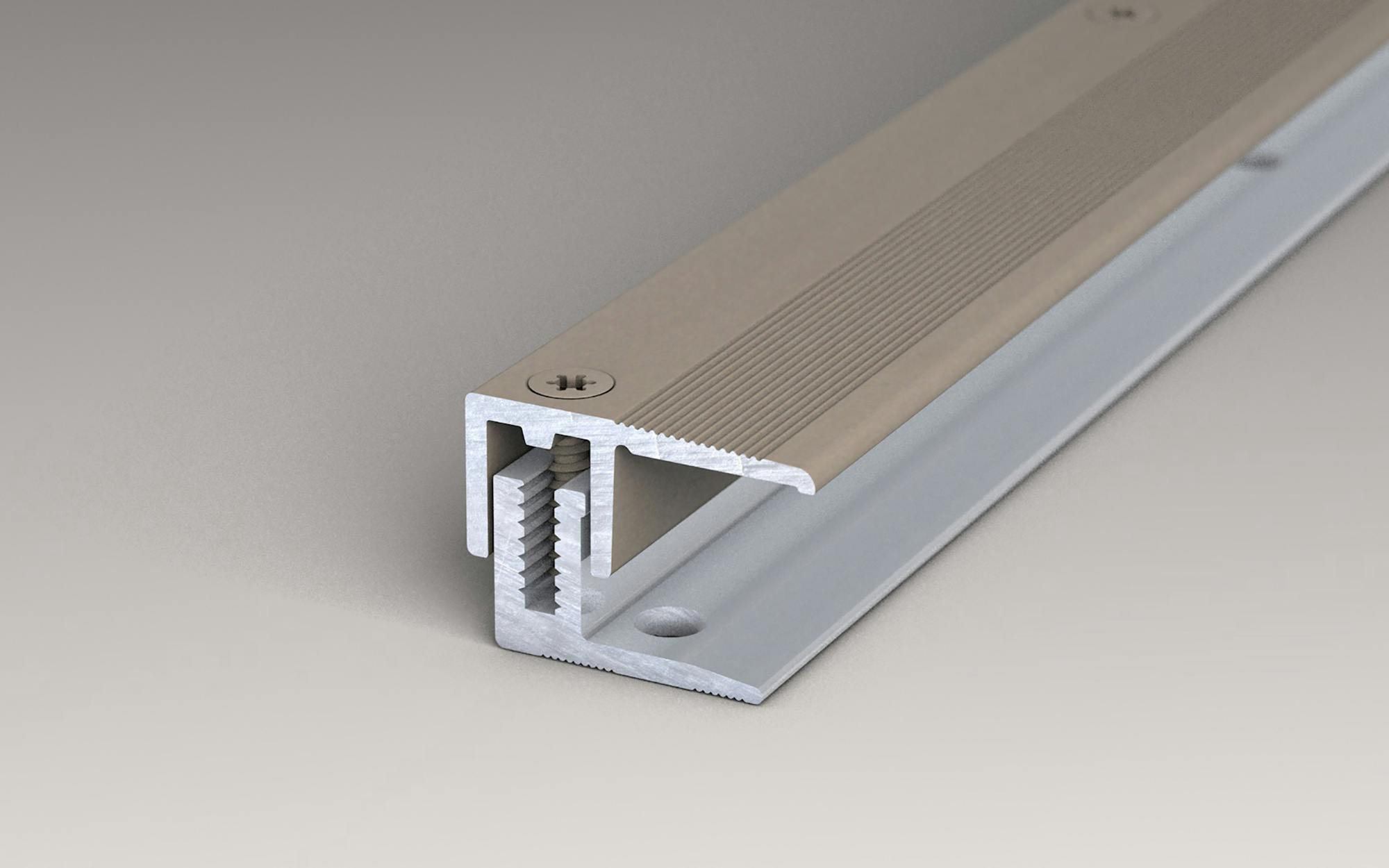 Prinz | Abschlussprofil | Alu | Edelstahl matt | 2,2 x 270 cm Produktbild