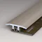 Prinz | Übergangsprofil | Alu | Edelstahl matt | 2,7 x 100 cm Produktbild Musterfläche von oben schräg zoom