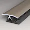 Prinz | Übergangsprofil | Alu | Edelstahl matt | 3,4 x 100 cm Produktbild Musterfläche von oben schräg zoom