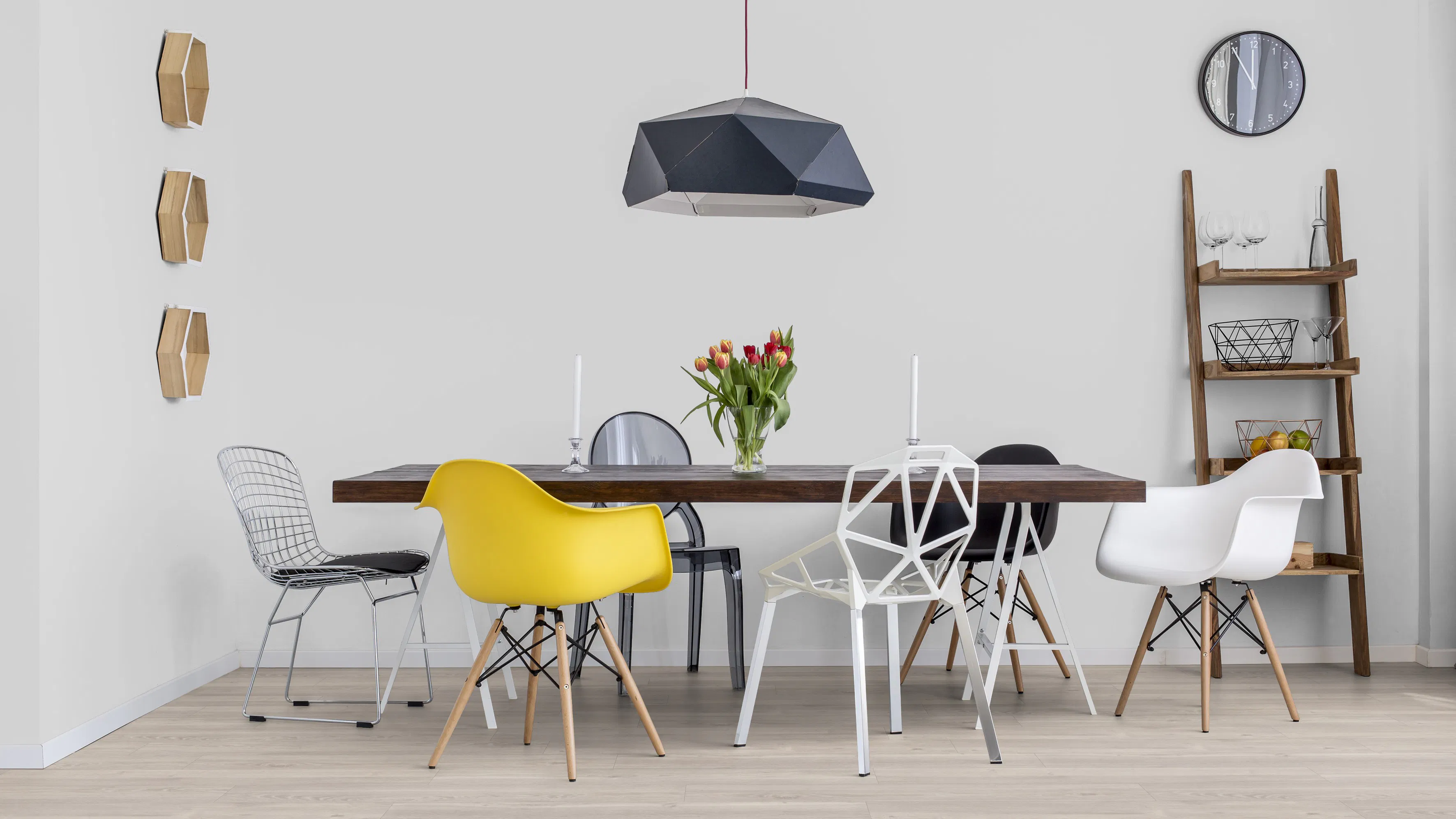 Laminat BoDomo Klassik Pecos Oak white Produktbild K&uuml;che &amp; Esszimmer - Modern mit Treppe zoom