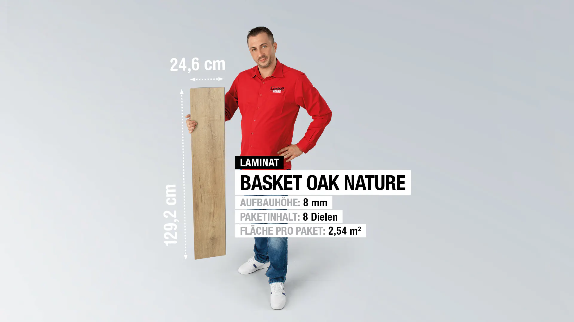 Laminat BoDomo Premium Basket Oak Nature Produktbild rendering7 zoom