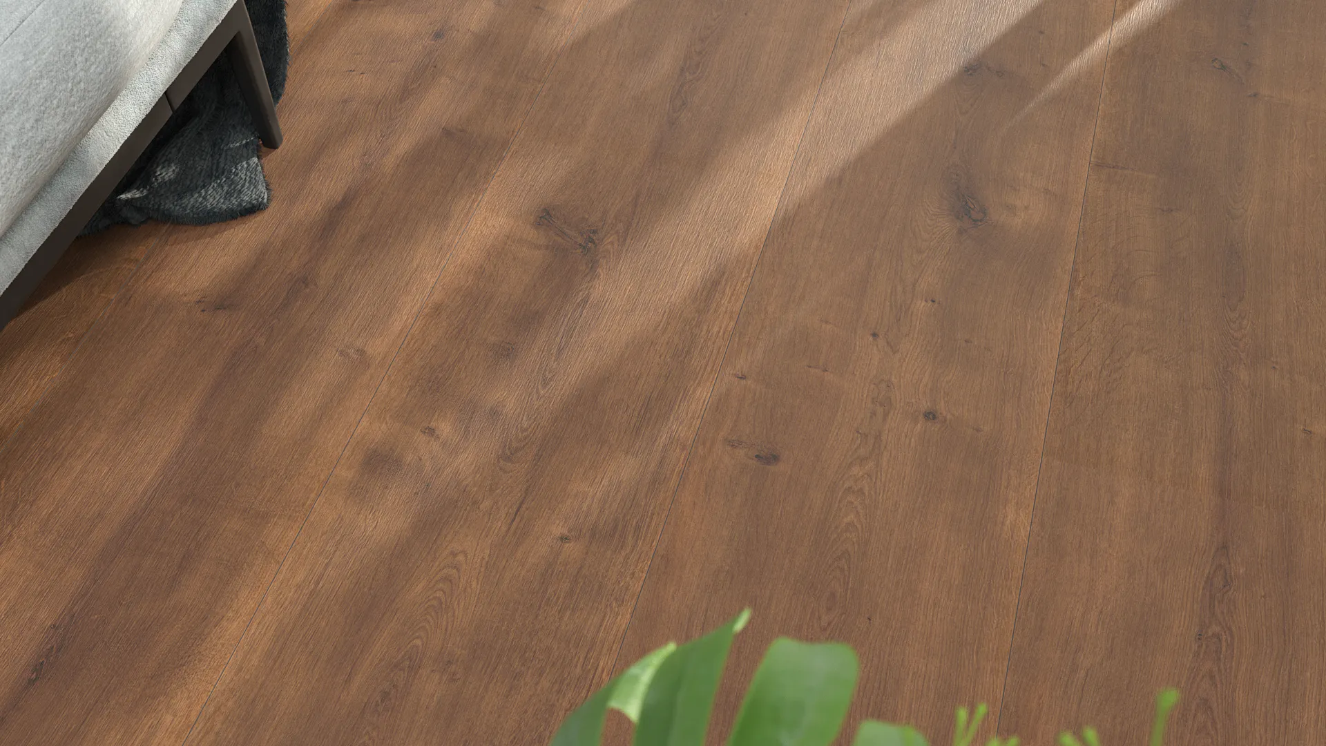 Laminat BoDomo Premium Schlossdiele dunkel Produktbild rendering8 zoom