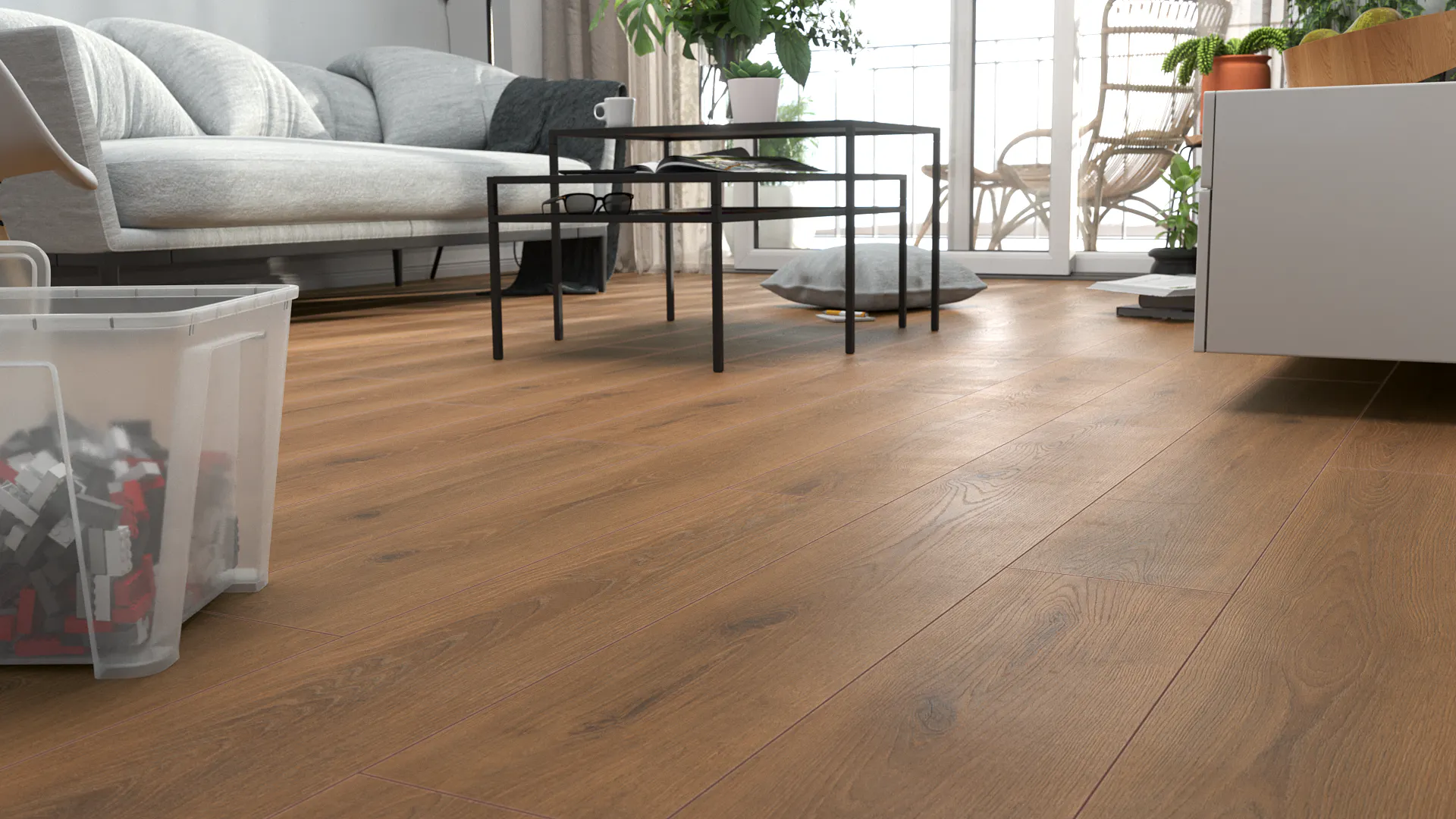 Laminat Kronotex Robusto Foresta coffee Produktbild Schlafzimmer - Urban zoom
