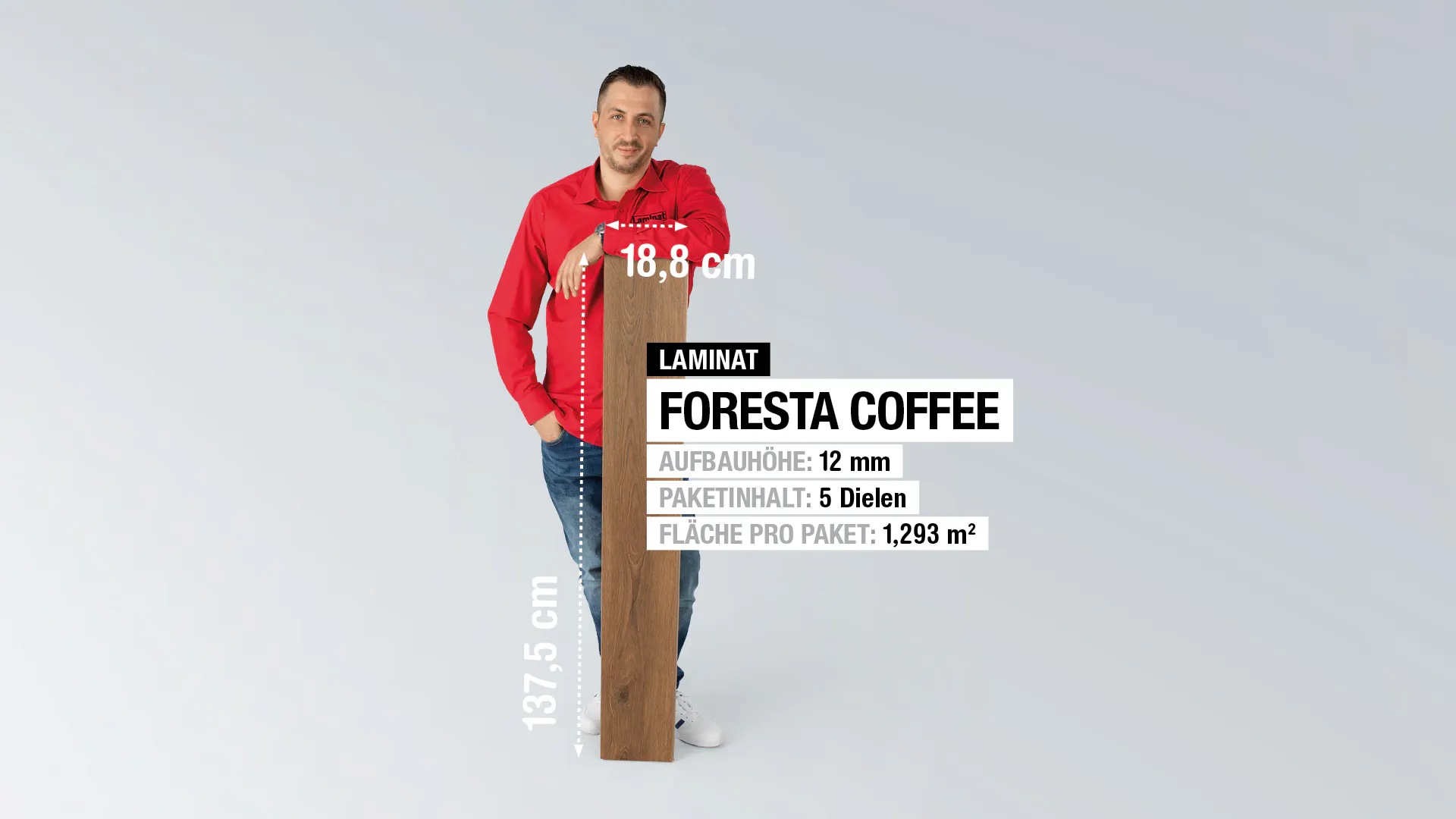 Laminat Kronotex Robusto Foresta coffee Produktbild rendering7 zoom