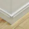 Universeller Fußleistenabschluss Weiß - 61 mm Produktbild Küche & Esszimmer - Modern mit Treppe zoom